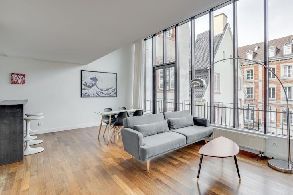 Le Loft Des Lumieres - Superbe Loft Lumineux Au Coeur De La Krutenau Apartment Strasbourg Luaran gambar